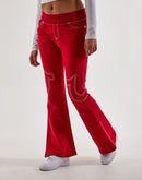 True Religion Anniversary Big T Flared Fleece Pants