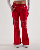 True Religion Anniversary Big T Flared Fleece Pants