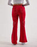 True Religion Anniversary Big T Flared Fleece Pants