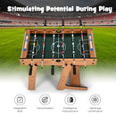 Space Saving Table Football With Durable Handle and 2 Footballs