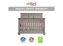 Kenilworth 4-in-1 Convertible Crib - Stone Wash