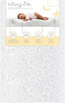 2-in-1 Breathable Two-Sided Portable Mini Crib Mattress - White