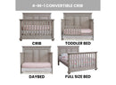 Kenilworth 4-in-1 Convertible Crib - Stone Wash
