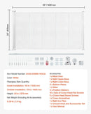 Retractable Baby Gate - White