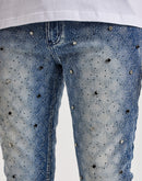 UR Diamond Stud Stacked Denim Jeans