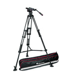 Manfrotto MVKN8TWINMUS Video Kit with Nitrotech N8 Head & 546B Twin Leg with Mid-Level Spreader Tripod