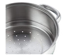 Vinod Stainless Steel Steamer 2 Tier with Glass Lid 20 cm | 2.5 mm Thick Base | Multi Purpose Momos, Modak Maker Steamer | Induction and Gas Base