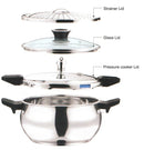 Vinod Magic Stainless Steel Smart 3 in 1 Pressure Cooker 3.5 Liter Open Box Store Pickup Only
