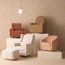 Madison Swivel Glider - Canyon Velvet Checker w/ Light Wood Base