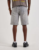 Vicious Denim Rhinestone Burst Denim Shorts