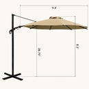 Vienna | 10ft Cantilever Offset Umbrella