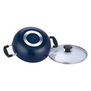 Vinod Non Stick Deep Kadai with Glass Lid 3.1 Liters
