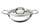 Vinod Smart Triply Stainless Steel Extra Deep Kadai with Lid - 18cm (1.3Ltrs) (Induction Friendly)