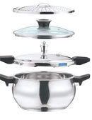 Vinod Magic Stainless Steel Smart 3 in 1 Pressure Cooker 3.5 Liter Open Box Store Pickup Only