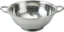 TABAKH Stainless Steel Colander | Dishwasher Friendly Strainer | Perforated Base | Suitable For Straining Fruits, Vegetables, Noodles, Pasta, Spaghetti | Steel Handles