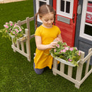 Riverscape Wooden Playhouse With Working Doorbell, Fence, Kitchen and Pet Door - Navy
