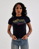 Von Dutch Originals Rhinestone Logo Tee