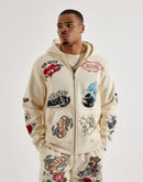 Von Dutch Tattoo Full-Zip Fleece Hoodie