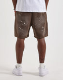 Von Dutch Acid Wash Fleece Sweat Shorts