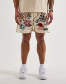 Von Dutch Tattoo Fleece Sweat Shorts