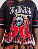 Von Dutch Flame Skull Oversized Jersey