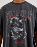 Von Dutch Rhinestone Boxy Tee