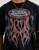 Von Dutch Flame Oversized Tee