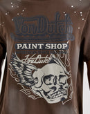 Von Dutch Paint Shop Skull Tee