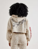 Von Dutch Raw Edge Full-Zip Fleece Hoodie