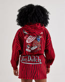 Von Dutch Raw Edge Full-Zip Fleece Hoodie
