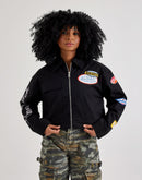 Von Dutch Boxy Full-Zip Cropped Jacket