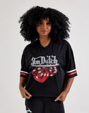 Von Dutch Flame Dice Cropped Jersey