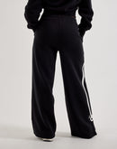 Von Dutch Patches Wide-Leg High-Waisted Fleece Pants