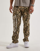 Von Dutch Camo Straight Double-Knee Pants