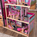 Shimmer Mansion Wooden Dollhouse, Over 4 Feet Tall, Lights & Sounds and 30 Pieces