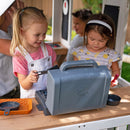 Lantana Lane Outdoor Wooden Playhouse With Kitchen and Flap Door