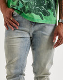 WAIMEA Flared Rhinestone Denim Jeans
