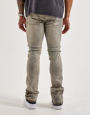 WAIMEA Stacked Rhinestone Distressed Denim Jeans