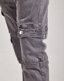 WAIMEA Overdyed Stacked Cargo Denim Jeans
