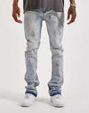 WAIMEA Stacked Star Distressed Denim Jeans