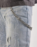 WAIMEA Stacked Star Distressed Denim Jeans