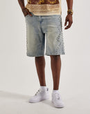 WAIMEA Rhinestone Denim Shorts