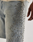 WAIMEA Rhinestone Denim Shorts