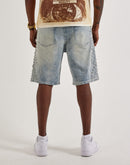 WAIMEA Rhinestone Denim Shorts