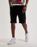 WAIMEA Distressed Rhinestone Denim Shorts