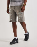 WAIMEA Distressed Rhinestone Denim Shorts
