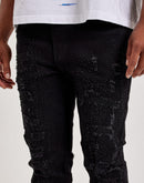 WAIMEA Stacked Rhinestone Denim Jeans