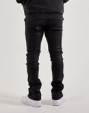 WAIMEA Wax Coated Stacked Embossed Denim Jeans