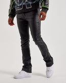 WAIMEA Wax Coated Stacked Metal Stud Denim Jeans