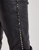 WAIMEA Wax Coated Stacked Metal Stud Denim Jeans